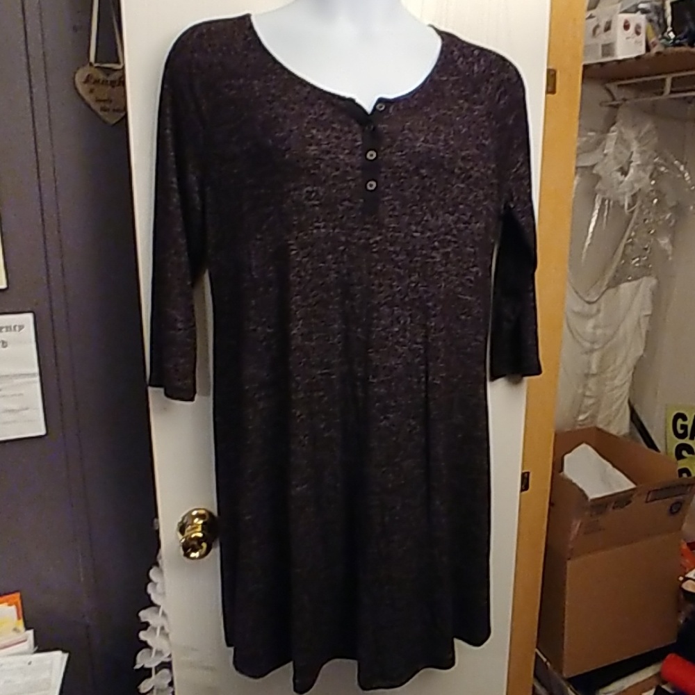 Cute soft feel 4 button dress